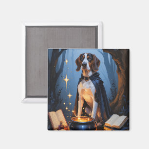 Aimant Peinture fantaisiste d'Halloween de Bluetick Coonh