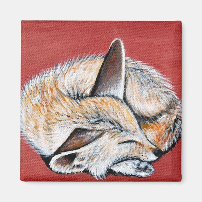 Aimant Peinture Fennec Fox (Devant)