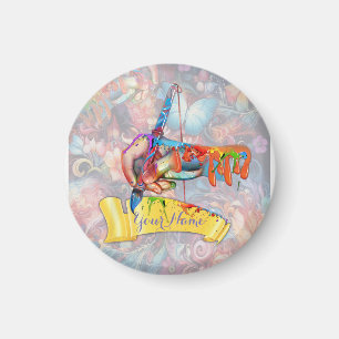 Aimant Peinture Imaginaire Fleurs exprimant la nature