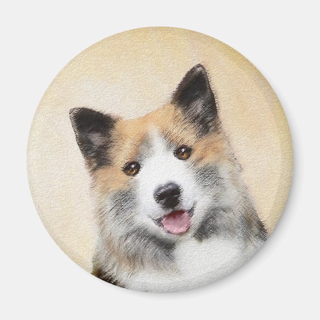 Aimant Peinture islandaise pour chien de mer - Art origin (Devant)