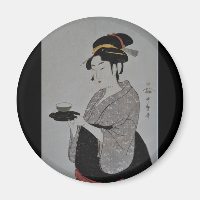 Aimant Peinture japonaise ancienne vers 1793 (Devant)