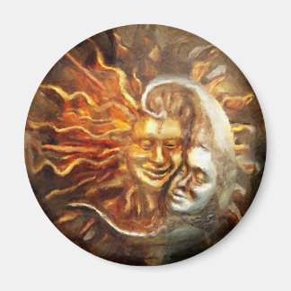 Aimant Peinture : Lunar Loves Solar