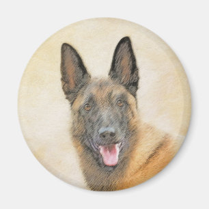 Aimant Peinture malinoise belge - Beau art original de ch