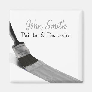 Aimant Peinture Peintre Service Société Brush Grey