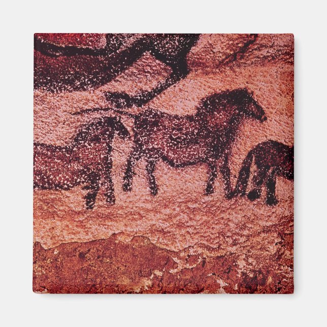 Aimant Peinture rocheuse de tarpans, c.17000 BC (Devant)