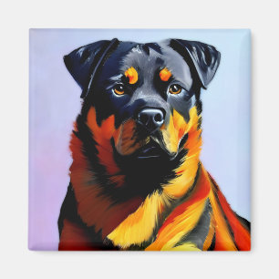Aimant Peinture Rottweiler