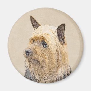 Aimant Peinture Silky Terrier - Cute Original Chien Art