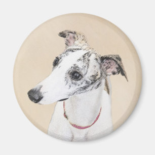 Aimant Peinture Whippet - Jolie art original chien