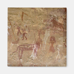 Aimant Peintures rupestres préhistoriques, Akakus, Sahara