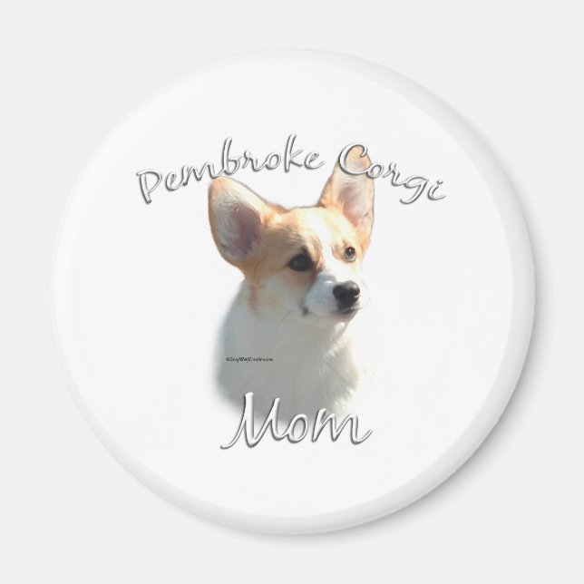 Aimant Pembroke Welsh Corgi Maman 2 (Devant)