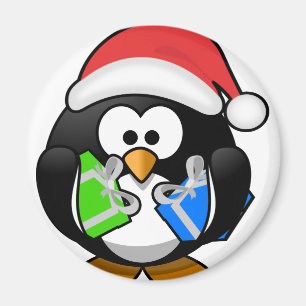 Aimant Penguin avec cadeaux
