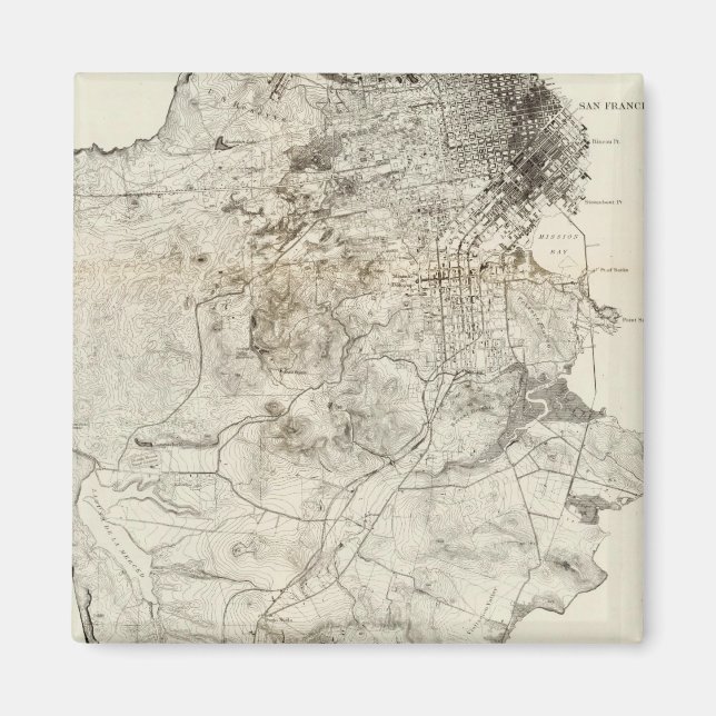 Aimant Péninsule de San Francisco (Devant)