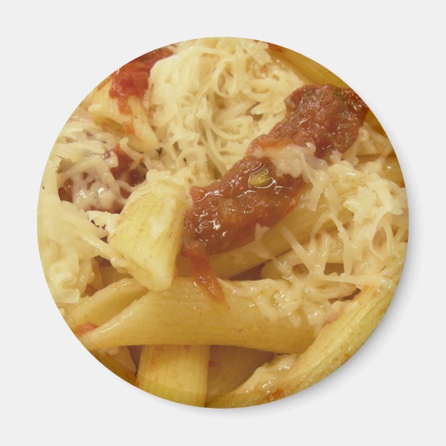 Aimant Penne pâtes, tomates & fromage (Devant)