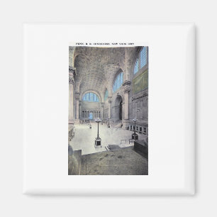 Aimant Pennsylvania Station, New York City 1913 Vintage