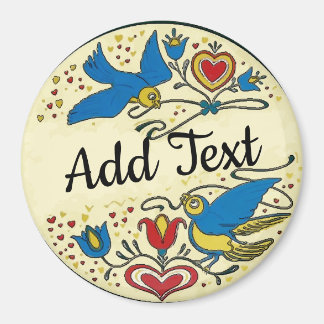 Aimant Pennsylvanie Dutch Hex Sign, ajouter du texte