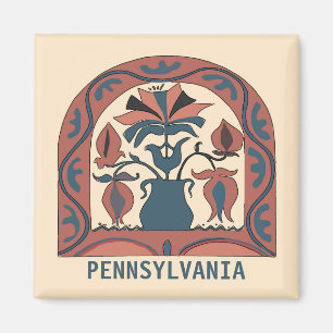 Aimant Pennsylvanie Dutch Hex Sign, modifier le texte