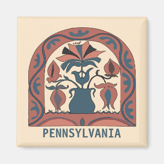 Aimant Pennsylvanie Dutch Hex Sign, modifier le texte
