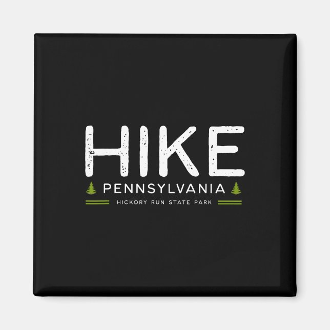 Aimant Pennsylvanie Randonnée du parc d'État de Hickory R (Devant)