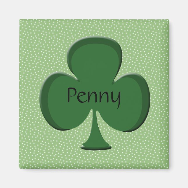 Aimant Penny Shamrock Nom de l'aimant (Devant)