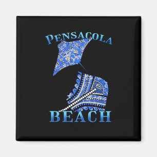 Aimant Pensacola Beach Floride vacances Tribal Stingray