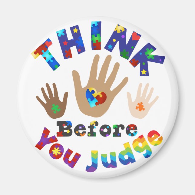 Aimant PENSEZ Avant De Juger (Devant)