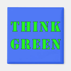 Aimant Pensez l'aimant vert