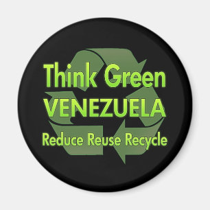 Aimant Pensez le Venezuela vert