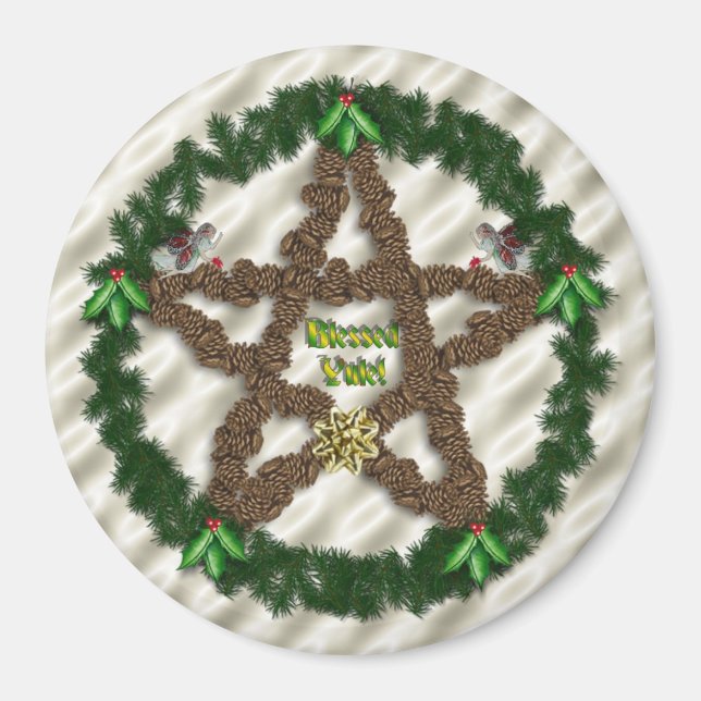 Aimant Pentacle de Yule (Devant)