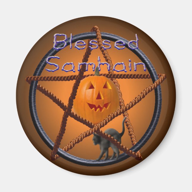 Aimant pentacle samhain (Devant)