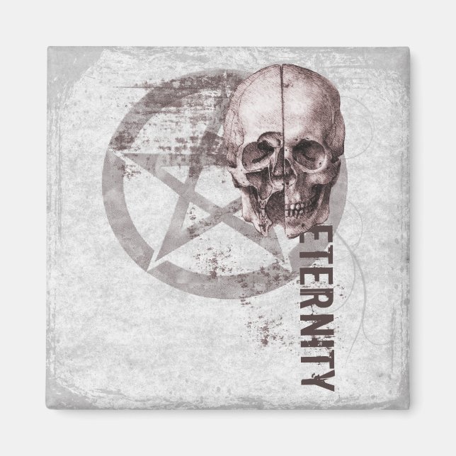 Aimant Pentacle Skull (Devant)