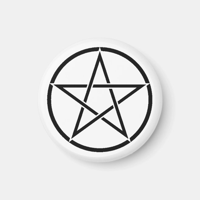 Aimant Pentacle Wiccan (Pentagramme) (Devant)