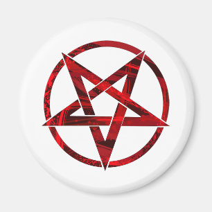 Aimant Pentagramme du Diable Rouge