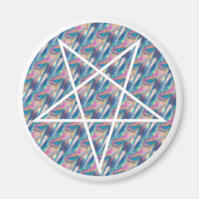 Aimant pentagramme hologramme (Devant)