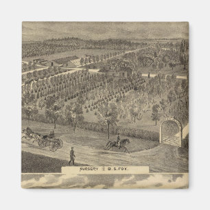 Aimant Pépinière de renards, res, verger