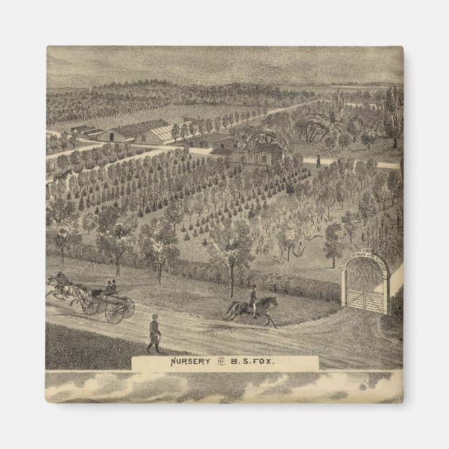 Aimant Pépinière Fox, res, verger (Devant)