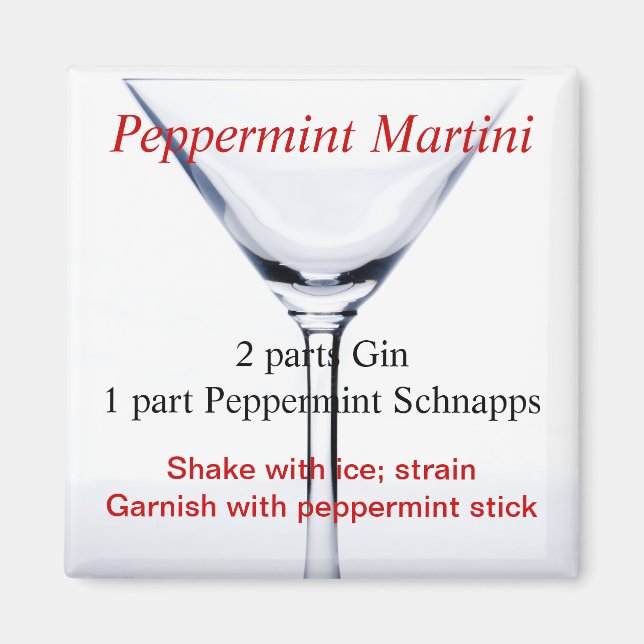 Aimant Pepperment Martini (Devant)