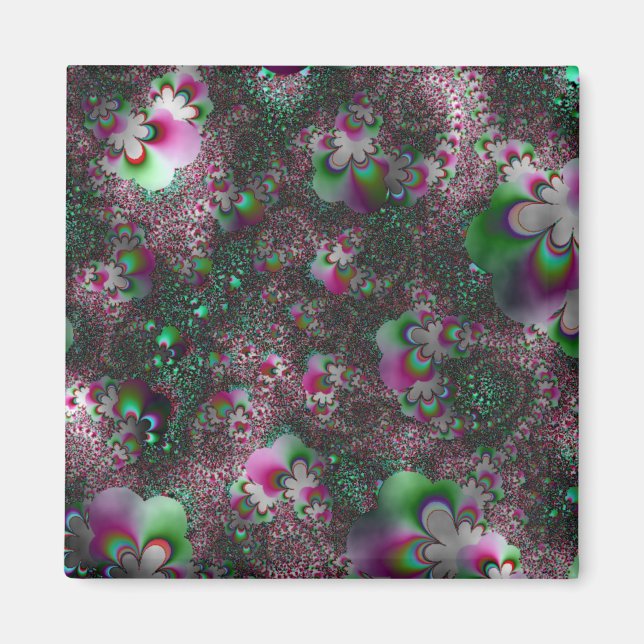 Aimant "Pepperment Paisley Imaginaire" ~ Art Abstrait Imp (Devant)