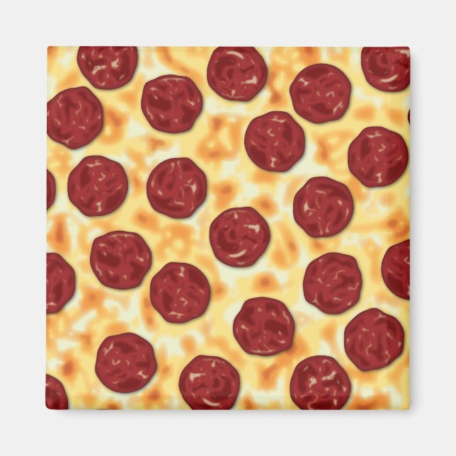 Aimant Pepperoni Pizza Motif (Devant)