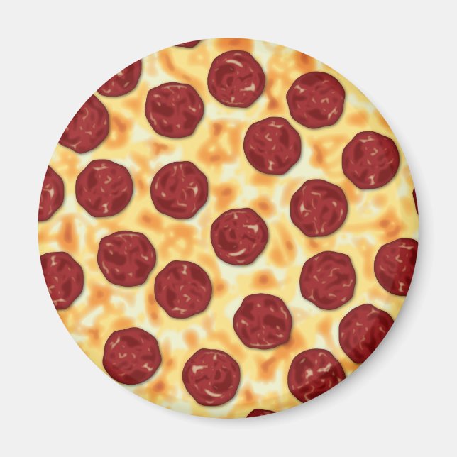 Aimant Pepperoni Pizza Motif (Devant)