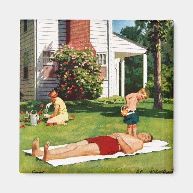 Aimant Père de l'arrosage (Devant)