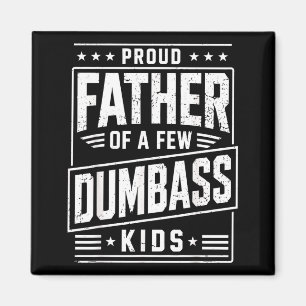 Aimant Père fier de quelques enfants drôle fête des pères