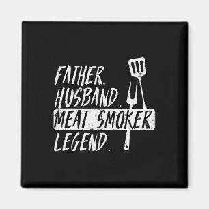 Aimant Père Huse Grill Viande Légende Bbq Rbecue Grill Me