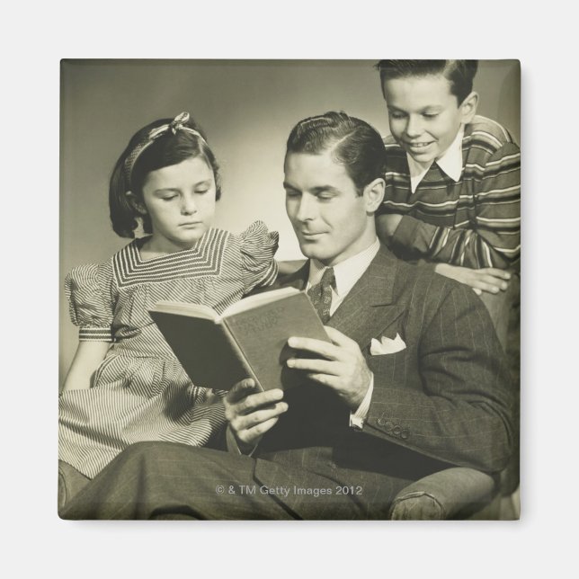 Aimant Père Lire le Fils (Devant)