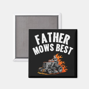 Aimant Père Mows Meilleur Amusant Papa Feu Feu Flamme Pel