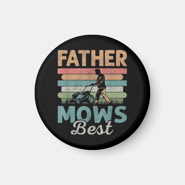Aimant Père mows meilleure fête des pères papa (Devant)