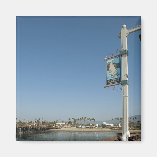 Aimant Père Noël Barbara, Californie 2 (Devant)