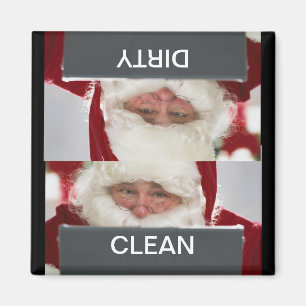 Aimant Père Noël Clean Dirty Christmas Lave-vaisselle Mag