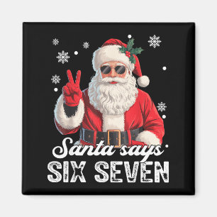 Aimant Père Noël cool dit 67 mème drôle de Noël Xmas homm