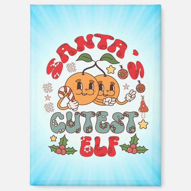 Aimant Père Noël Cutest Elf Sublimation-80881 (Recto)