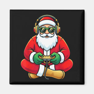Aimant Père Noël de jeu vidéo Noël joueur garçons vacance